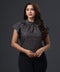 Three Tiered Sleeve Frilled Printed Top